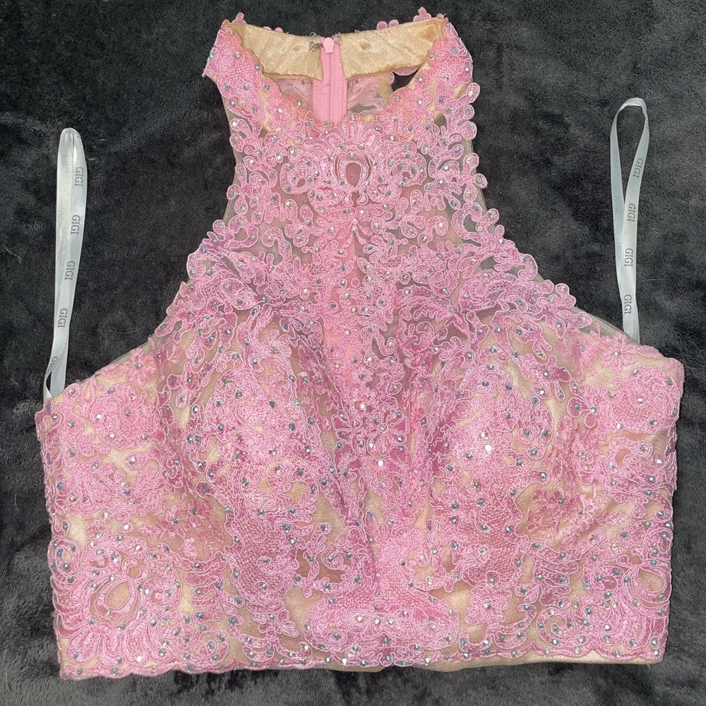 Gigi Two Piece Halter Prom/Formal Dress
